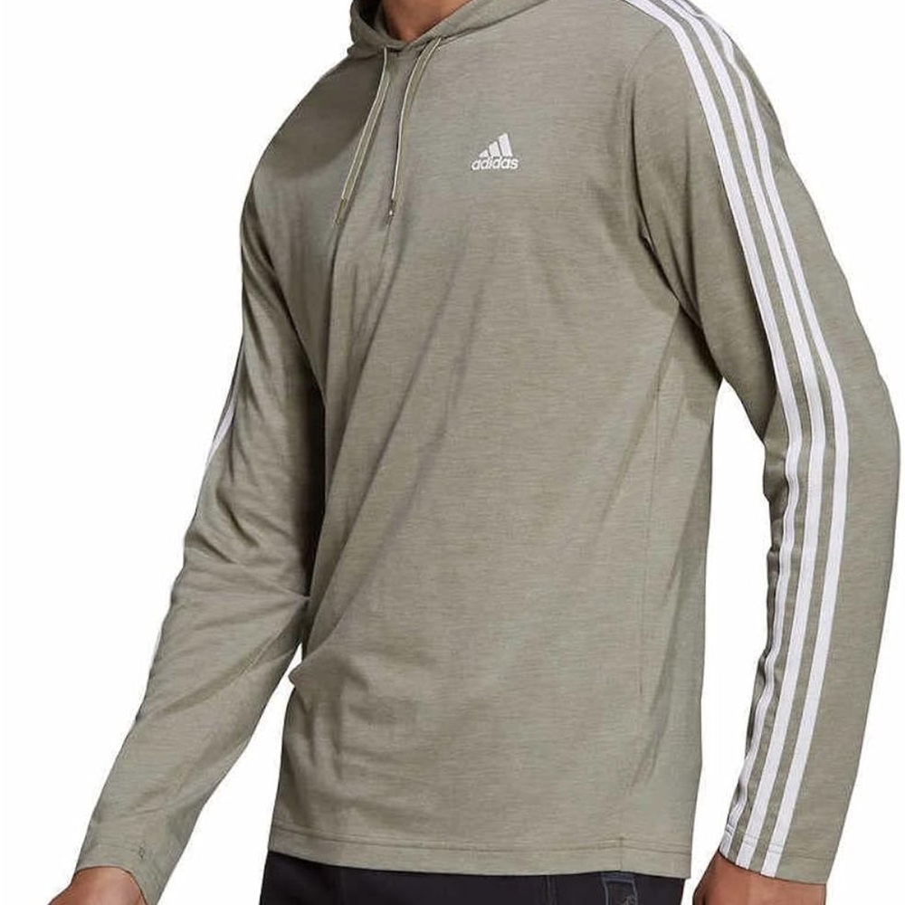 Adidas Green Sweatshirt with Iconic Stripes